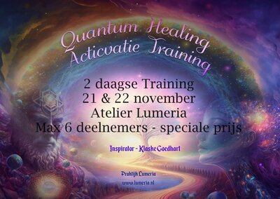 Quantum healing Activatie Training - In het atelier te Noardburgum