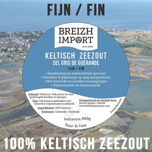 Breizh Import Fijn keltisch zeezout 400 gram