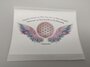 Engelen tekst met Flower of life - Sticker - Lumeria_