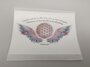 Engelen tekst met Flower of life - Sticker - Lumeria_